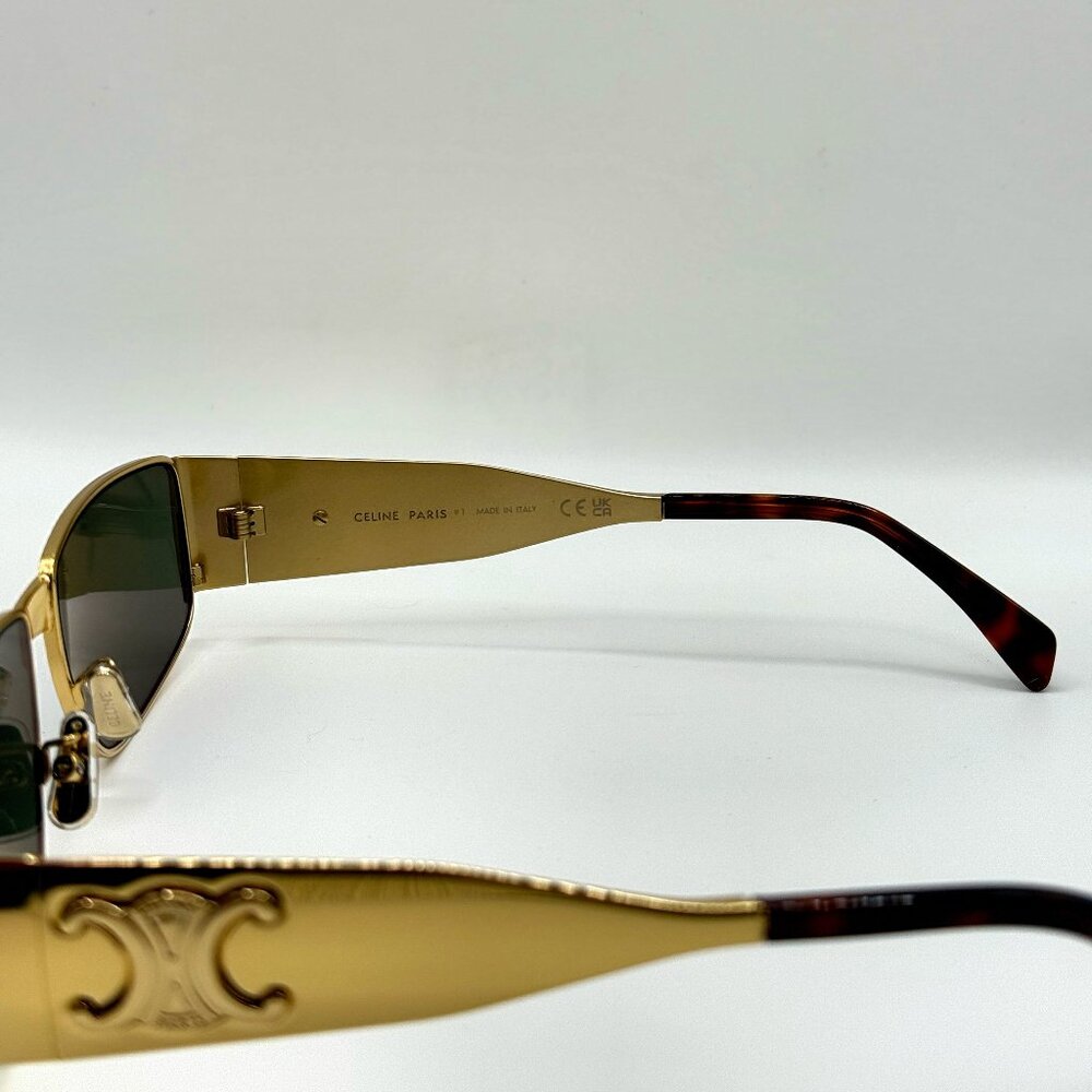 CELINE CL40325U 30N — Green/Gold — RX Frames — Luxury Designer Eyewear - Picture 5 of 9